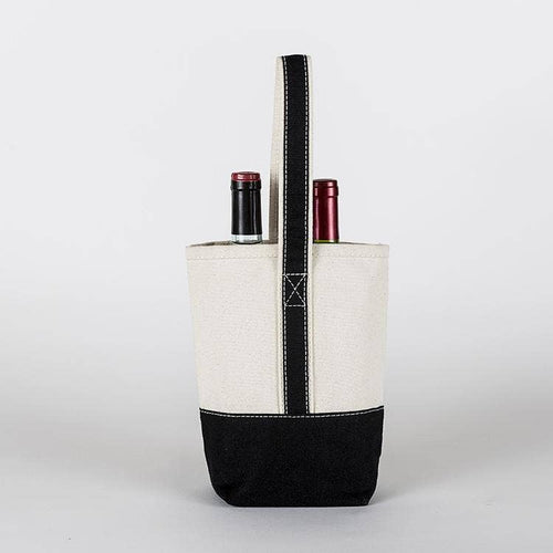 2- Bottle Canvas Wine Gift Host Bag