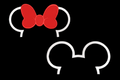 Custom Name Mickey or Minnie Ear Outline